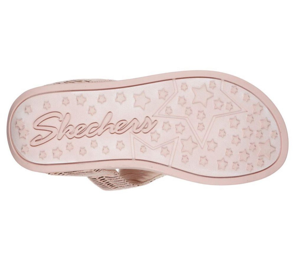 Skechers Relaxed Fit: Retrogrades - Jupiter Women's Flip Flops Pink | RTJK21864