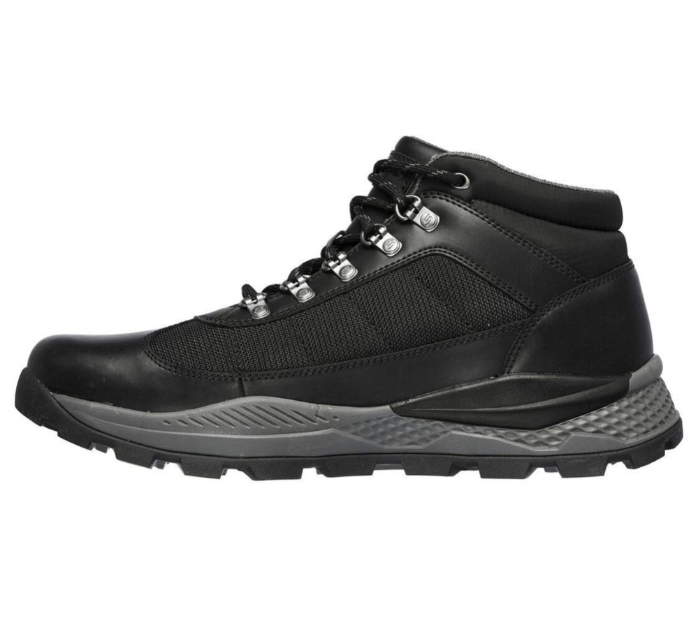 Skechers Relaxed Fit: Riglen - Lofield Men's Ankle Boots Black | RIXB70168