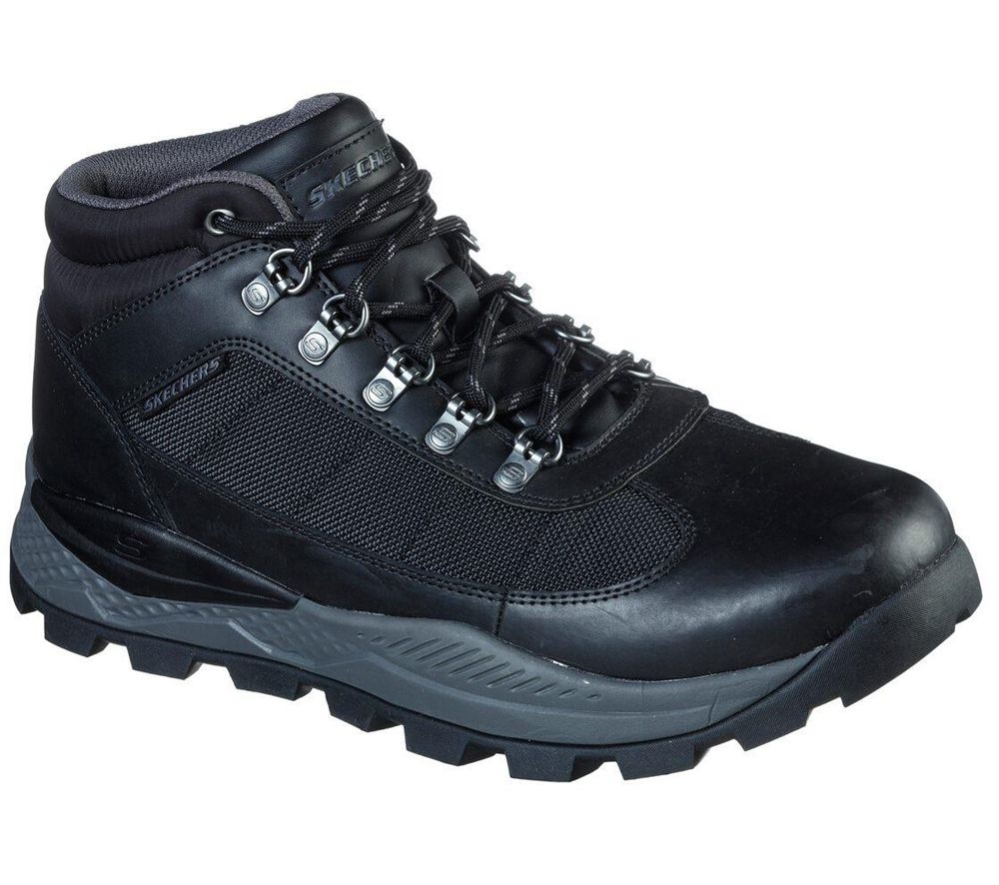 Skechers Relaxed Fit: Riglen - Lofield Men\'s Ankle Boots Black | RIXB70168
