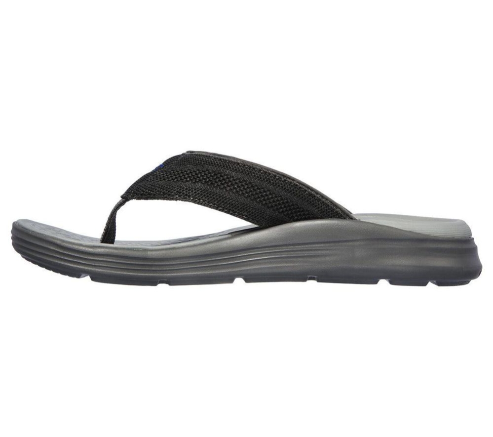 Skechers Relaxed Fit: Sargo - Point Vista Men's Flip Flops Grey | IDFV63142