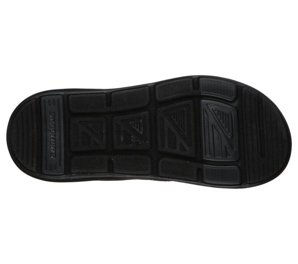 Skechers Relaxed Fit: Sargo - Reyon Men's Flip Flops Black | TQZC87649