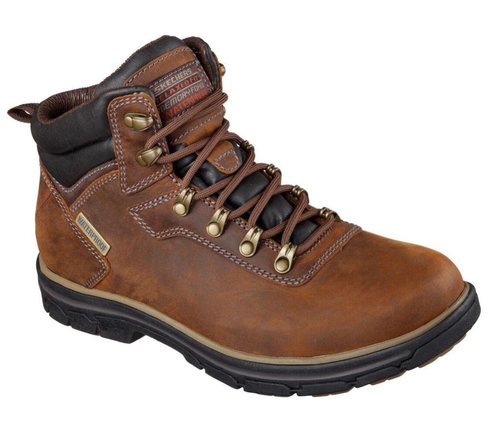 Skechers Relaxed Fit: Segment - Ander Men\'s Winter Boots Brown | MBXO89013