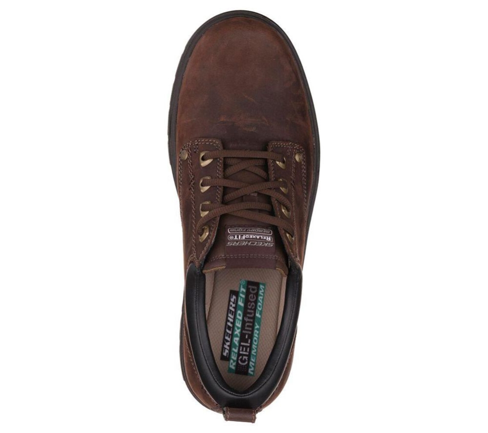 Skechers Relaxed Fit: Segment - Rilar Men's Oxford Shoes Brown | MNYL21890