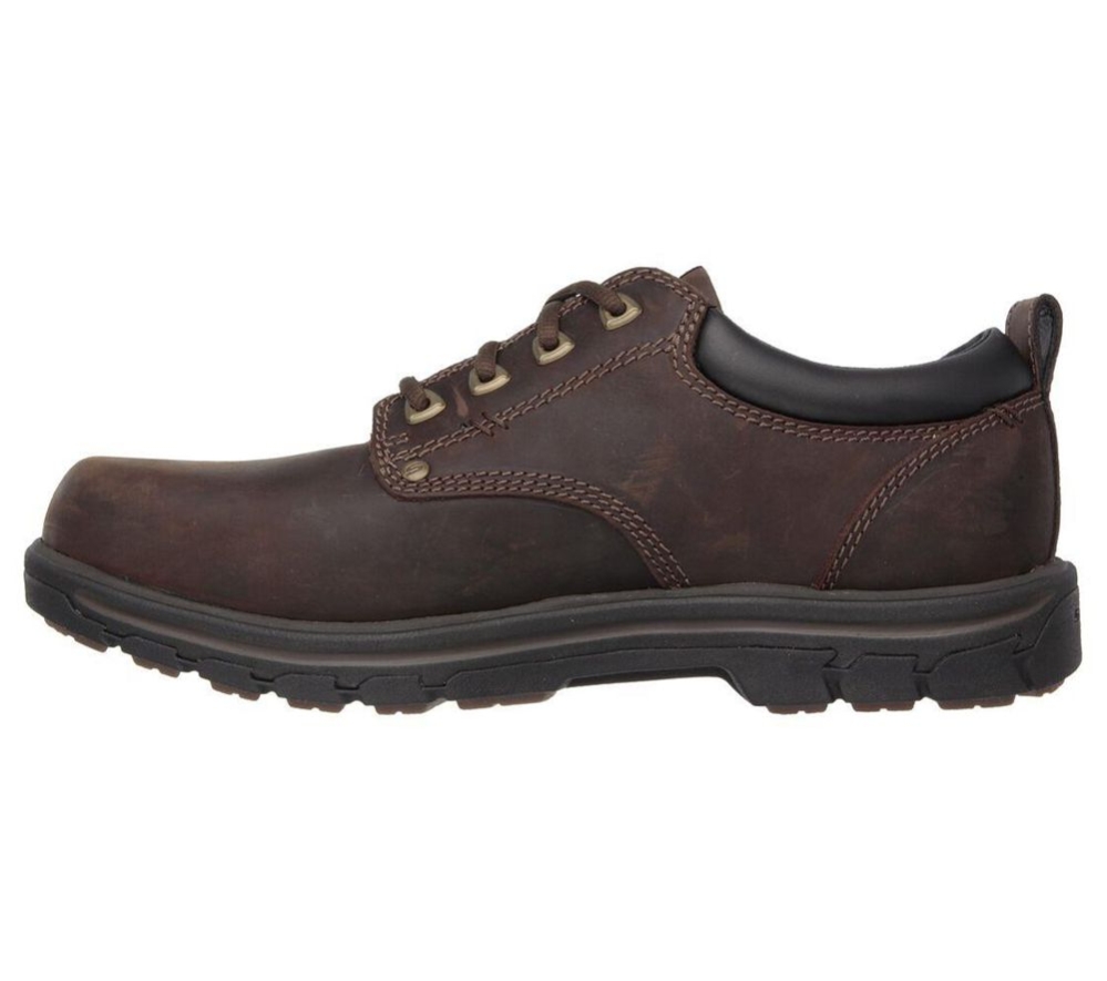 Skechers Relaxed Fit: Segment - Rilar Men's Oxford Shoes Brown | MNYL21890