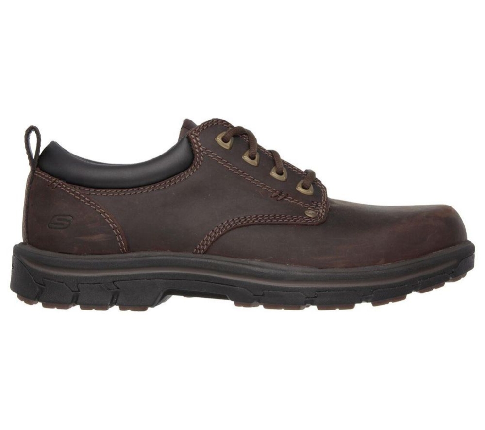 Skechers Relaxed Fit: Segment - Rilar Men's Oxford Shoes Brown | MNYL21890