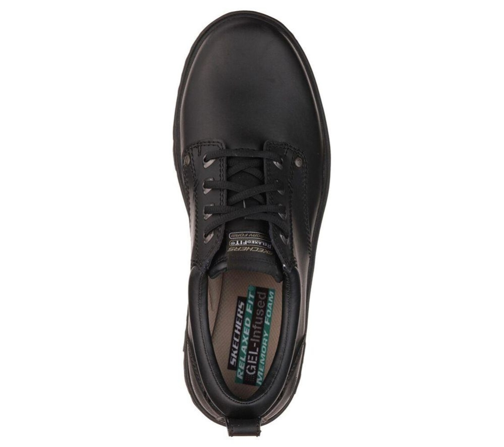 Skechers Relaxed Fit: Segment - Rilar Men's Oxford Shoes Black | YUWM35246