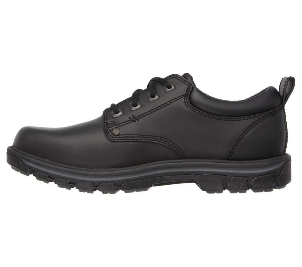 Skechers Relaxed Fit: Segment - Rilar Men's Oxford Shoes Black | YUWM35246