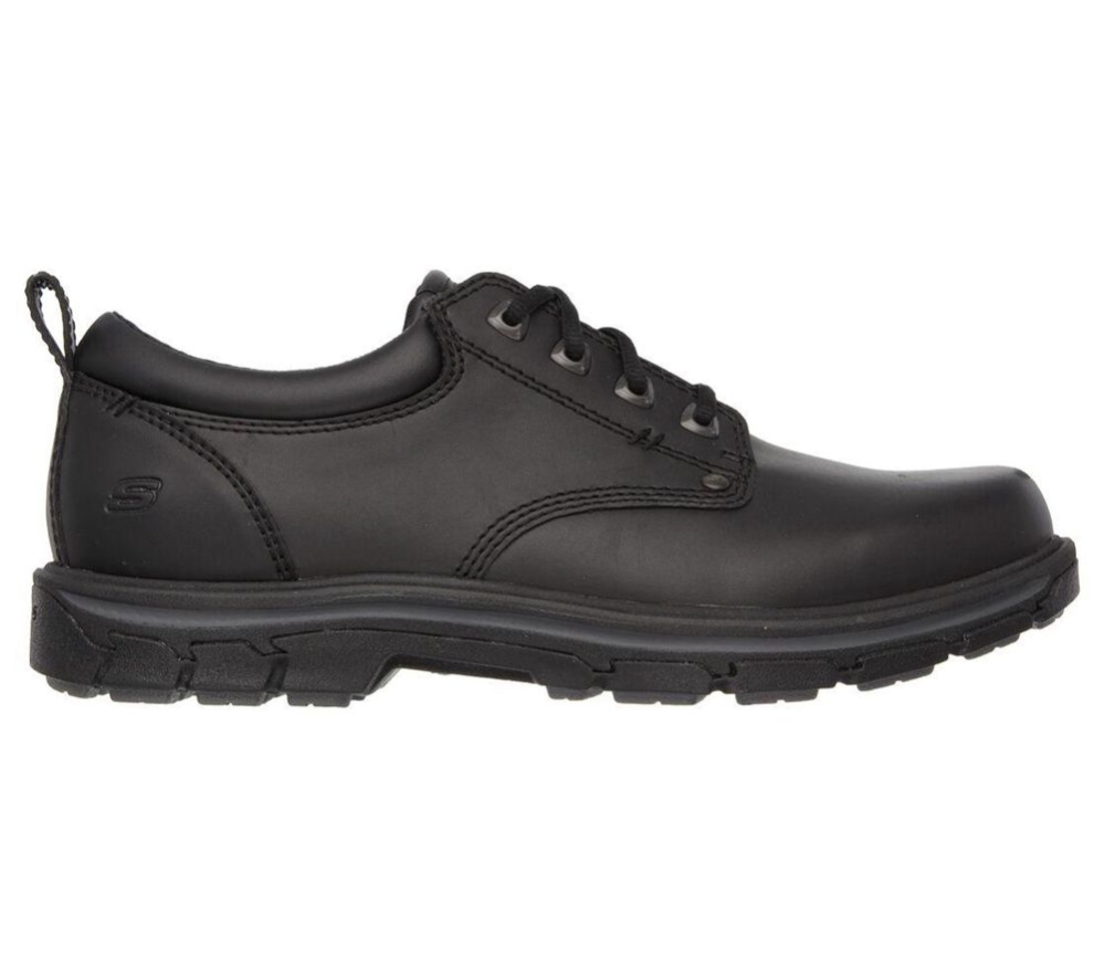 Skechers Relaxed Fit: Segment - Rilar Men's Oxford Shoes Black | YUWM35246