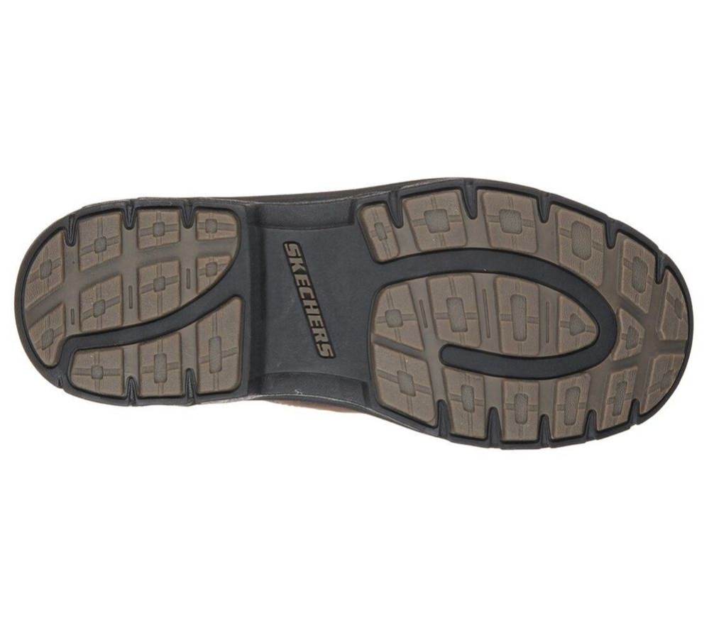 Skechers Relaxed Fit: Segment - The Search Men's Loafers Brown | QZIT19078