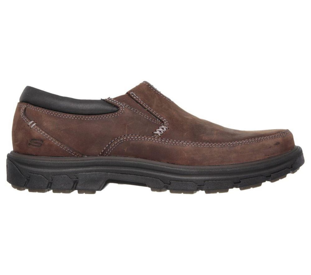 Skechers Relaxed Fit: Segment - The Search Men's Loafers Brown | QZIT19078