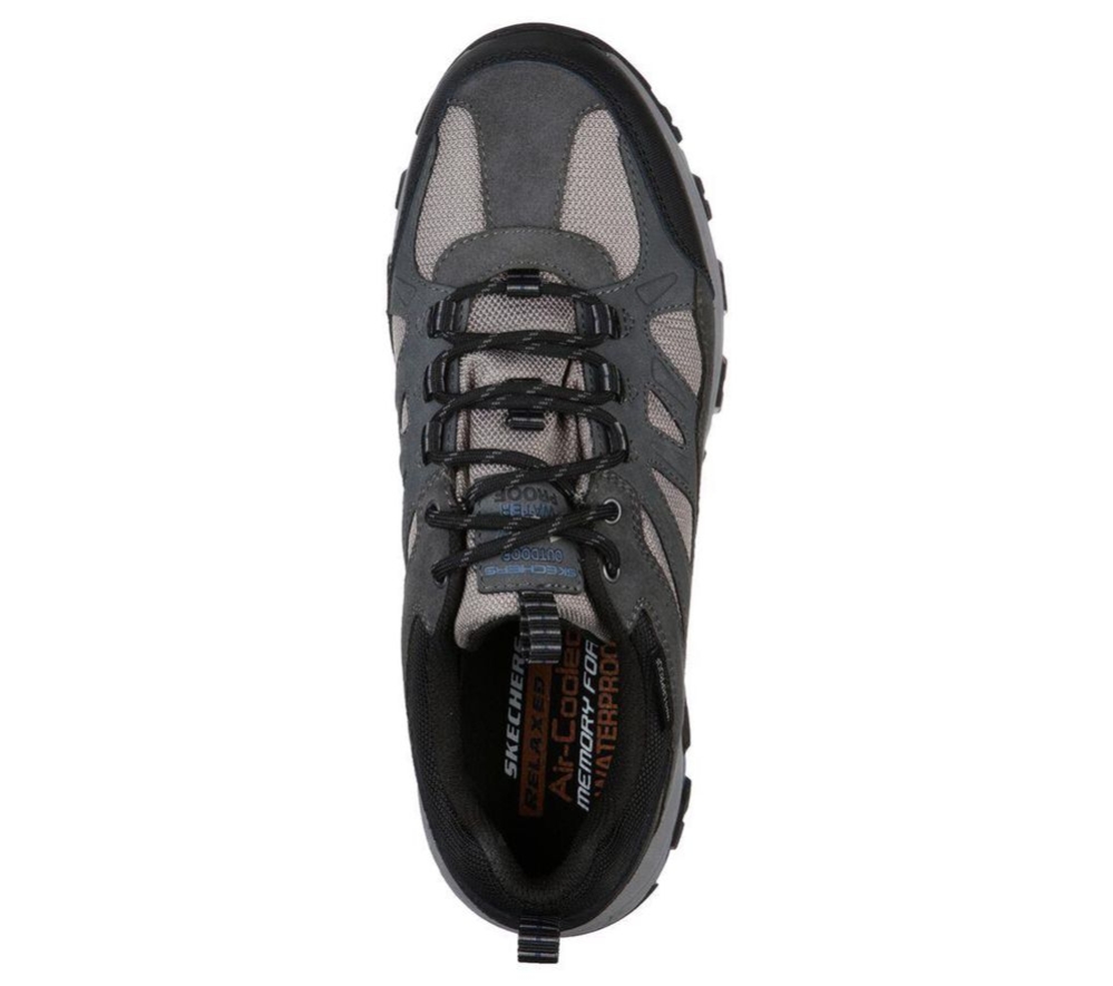 Skechers Relaxed Fit: Selmen - Enago Men's Hiking Shoes Grey Black | NGDE59412