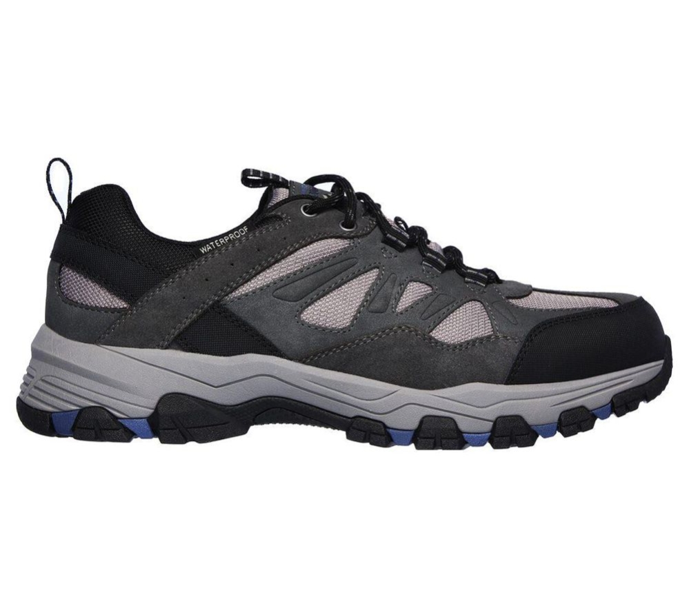 Skechers Relaxed Fit: Selmen - Enago Men's Hiking Shoes Grey Black | NGDE59412