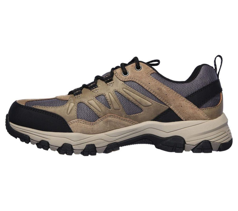 Skechers Relaxed Fit: Selmen - Enago Men's Hiking Shoes Brown Grey Black | VKPS70164