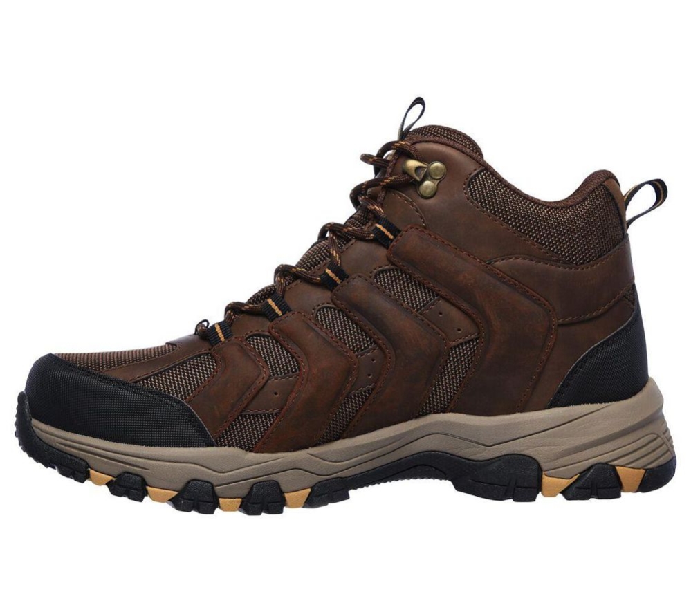 Skechers Relaxed Fit: Selmen - Relodge Men's Hiking Boots Brown | NUOC73850
