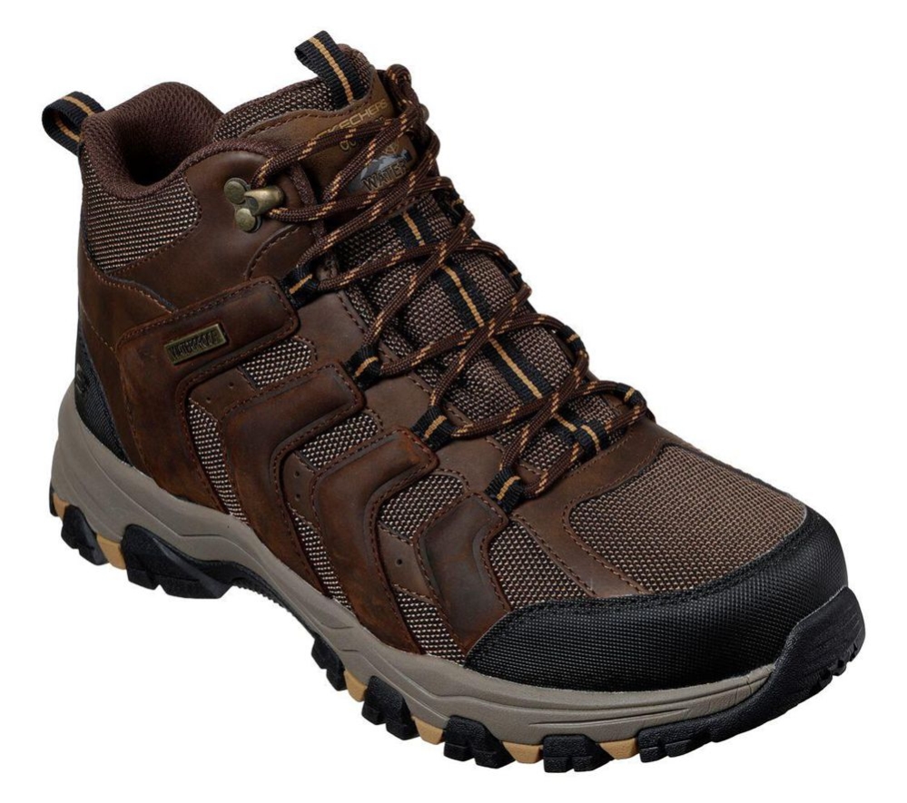 Skechers Relaxed Fit: Selmen - Relodge Men\'s Hiking Boots Brown | NUOC73850