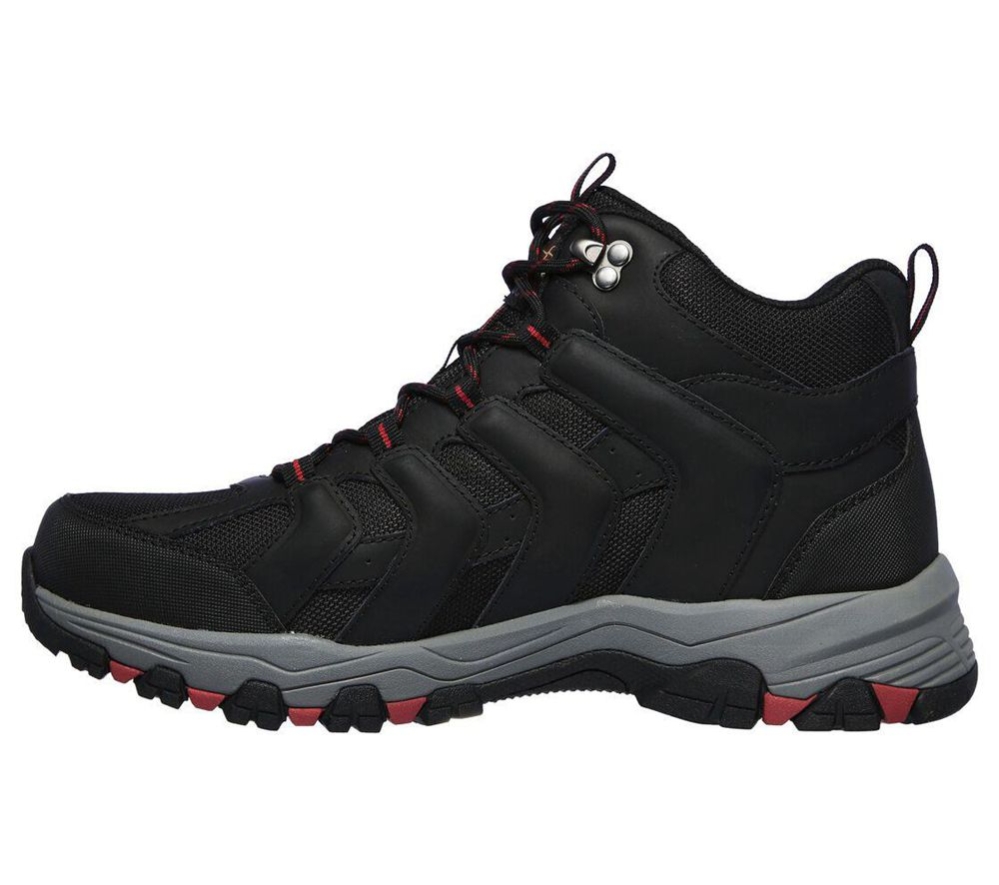 Skechers Relaxed Fit: Selmen - Relodge Men's Hiking Boots Black | PCKN42758