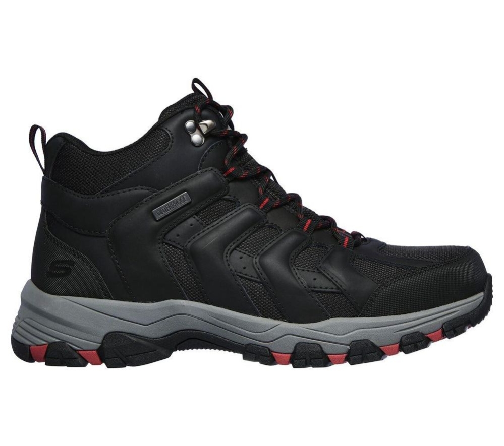 Skechers Relaxed Fit: Selmen - Relodge Men's Hiking Boots Black | PCKN42758
