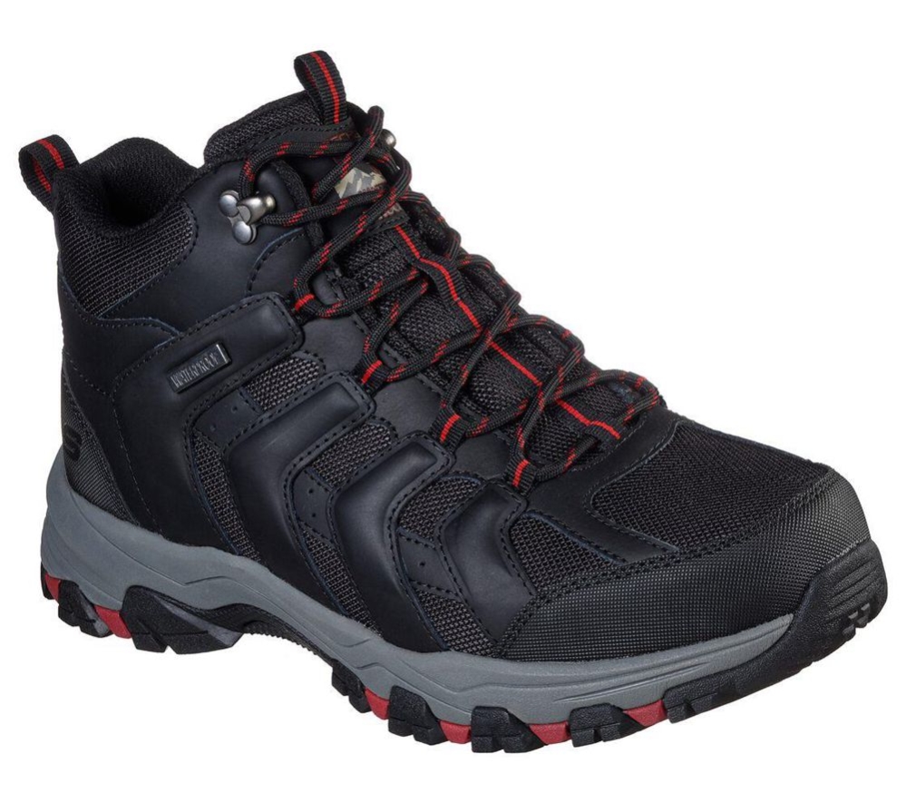 Skechers Relaxed Fit: Selmen - Relodge Men\'s Hiking Boots Black | PCKN42758