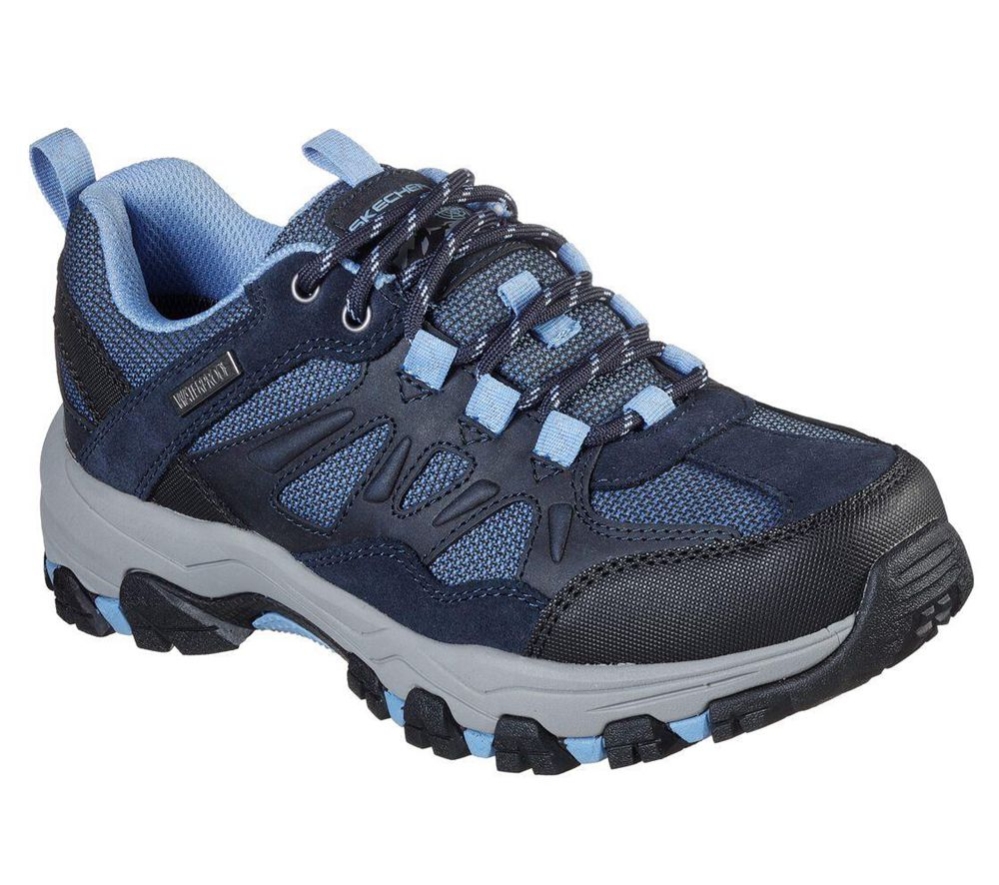 Skechers Relaxed Fit: Selmen - West Highland Women\'s Hiking Shoes Navy Grey Black | BVWQ85216