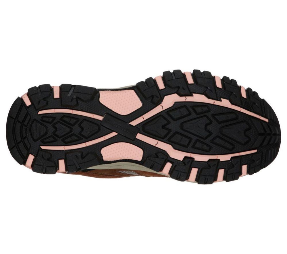 Skechers Relaxed Fit: Selmen - West Highland Women's Hiking Shoes Brown Grey Pink | STYJ41972