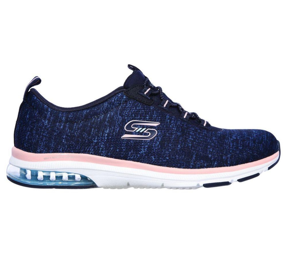 Skechers Relaxed Fit: Skech-Air Edge - Brite Times Women's Training Shoes Navy Pink | TCHD28943