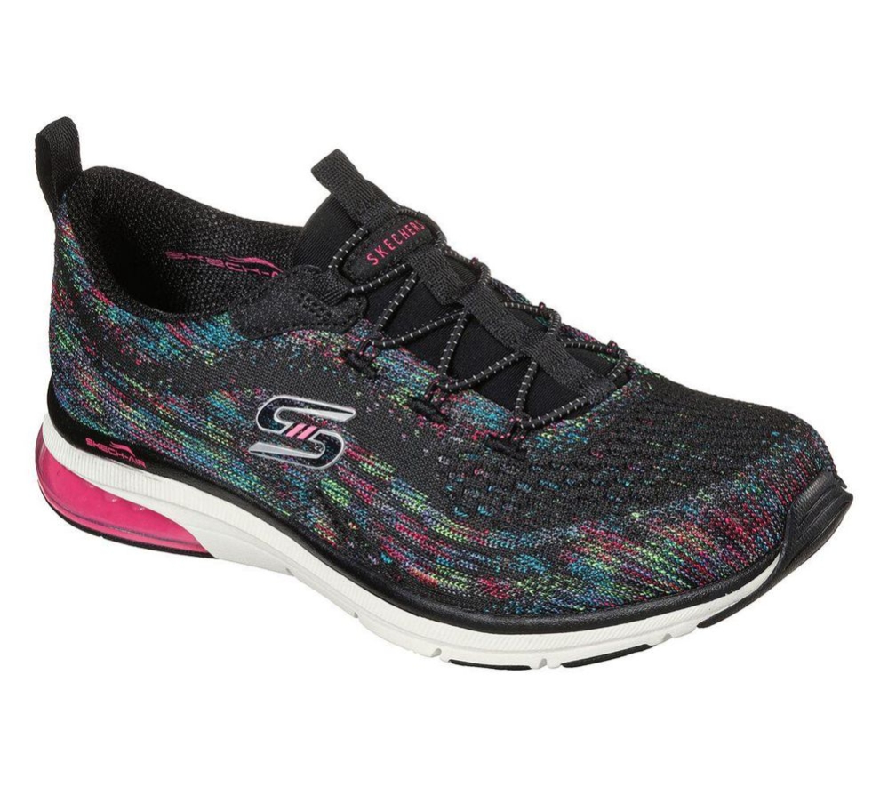 Skechers Relaxed Fit: Skech-Air Edge - Lovely Stars Women\'s Training Shoes Black Multicolor | XKNU27581