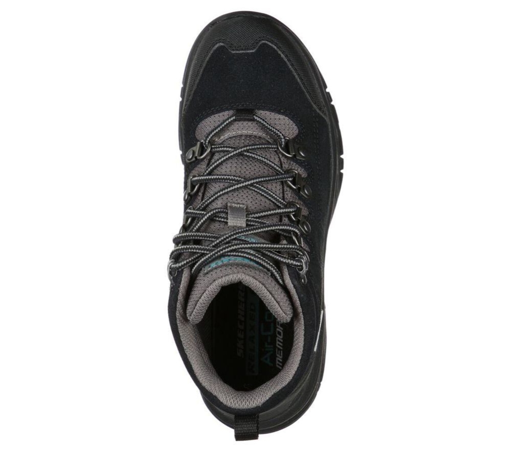 Skechers Relaxed Fit: Trego - El Capitan Women's Hiking Boots Black Grey | ZBWU62781