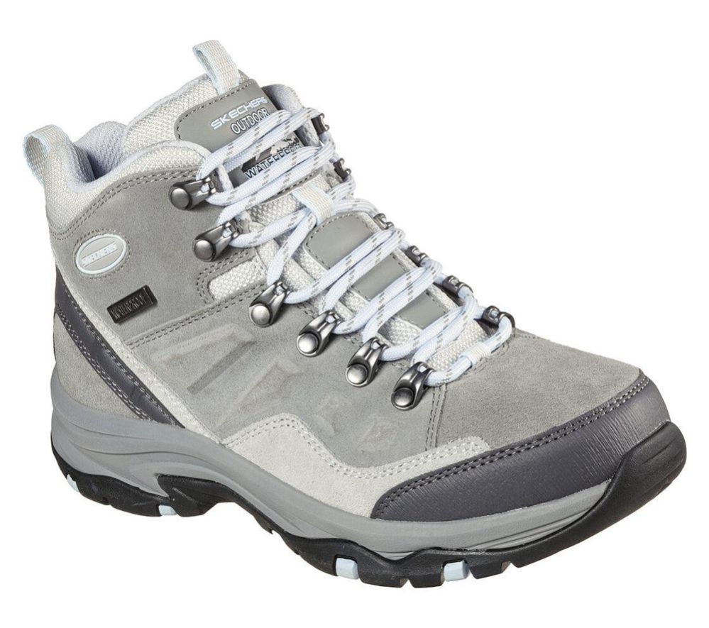 Skechers Relaxed Fit: Trego - Rocky Mountain Women\'s Hiking Boots Grey Black | EHGA46930