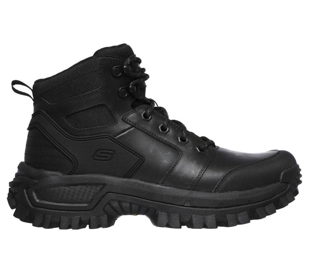 Skechers Relaxed Fit: Trekson - Grapel Men's Hiking Boots Black | UPET28964