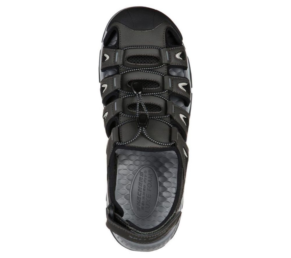 Skechers Relaxed Fit: Tresmen - Outseen Men's Sandals Grey | IYJR62954