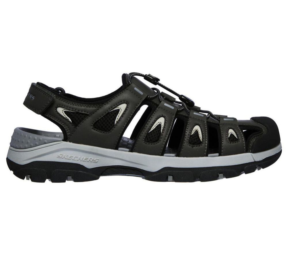Skechers Relaxed Fit: Tresmen - Outseen Men's Sandals Grey | IYJR62954