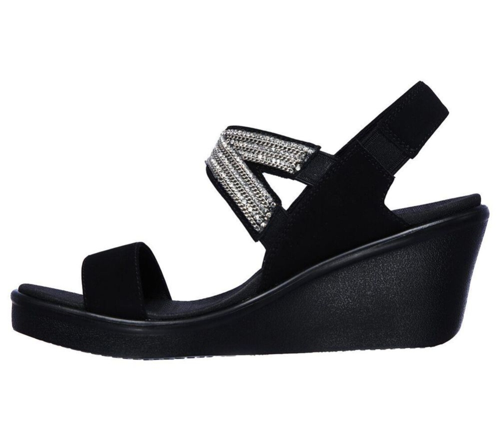 Skechers Rumble On - Chart Topper Women's Sandals Black | HSFK87941