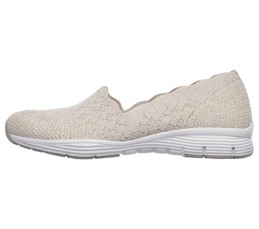 Skechers Seager - Stat Women's Trainers Beige | EBHT43520