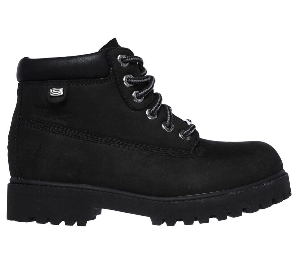 Skechers Sergeants - Verdict Chick Women's Ankle Boots Black | OSXK09361