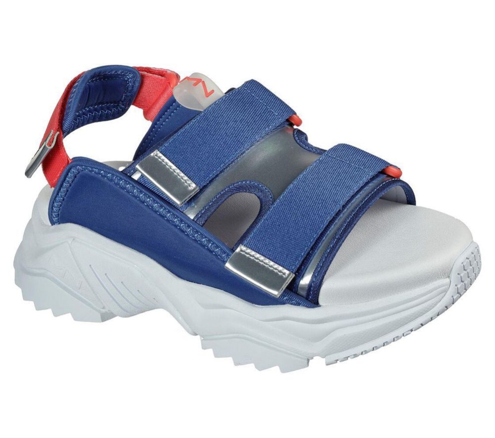 Skechers Smart Block - Ravi Women\'s Sandals Blue Red | DOZI43279