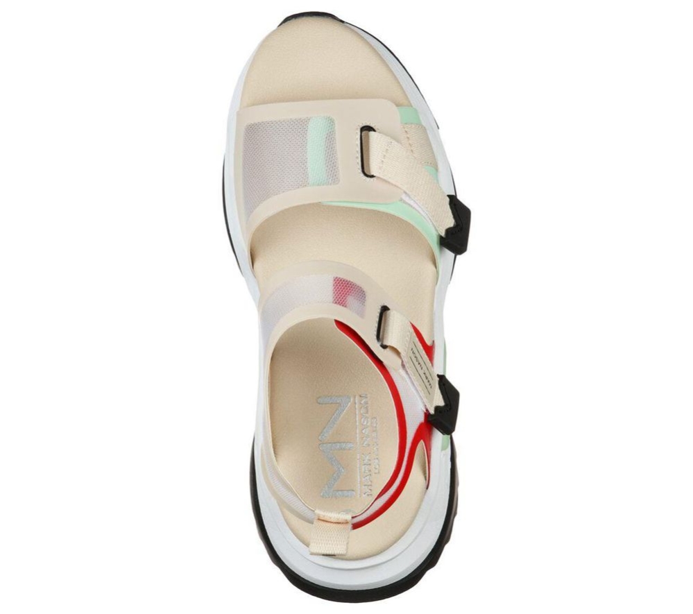 Skechers Smart Block – Blake Women's Sandals Beige Multicolor | KVIO19245