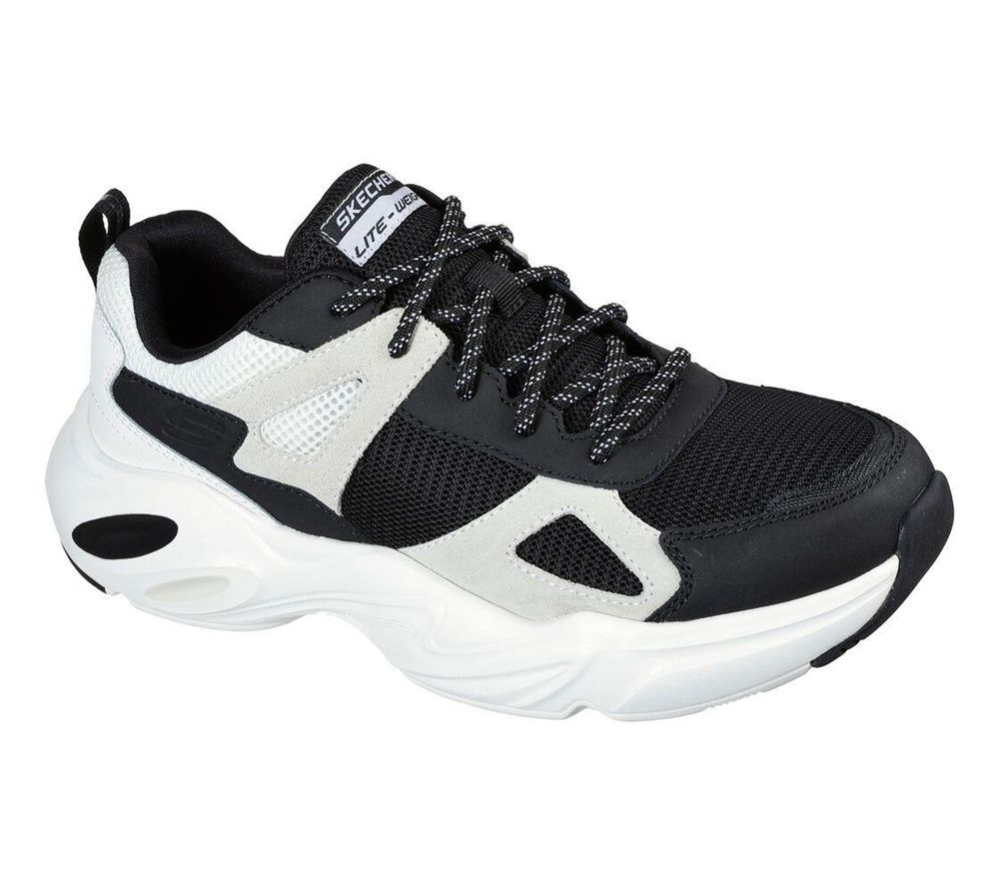 Skechers Stamina Airy - Neurolock Men\'s Training Shoes Black White | KSZQ02653