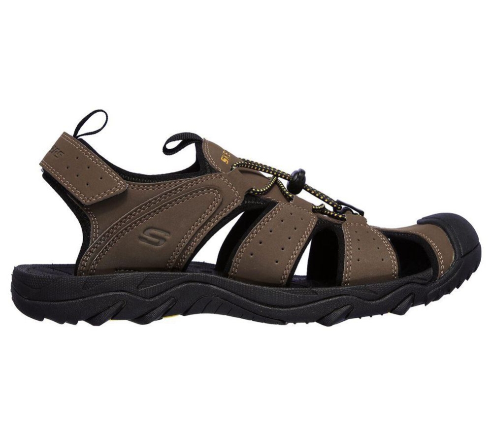 Skechers Telmon - Out River Men's Sandals Brown | BQMW48561