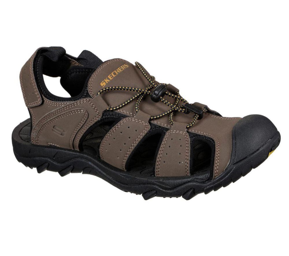 Skechers Telmon - Out River Men\'s Sandals Brown | BQMW48561