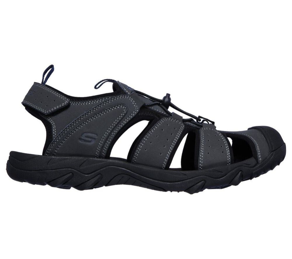 Skechers Telmon - Out River Men's Sandals Grey | QFLY62789