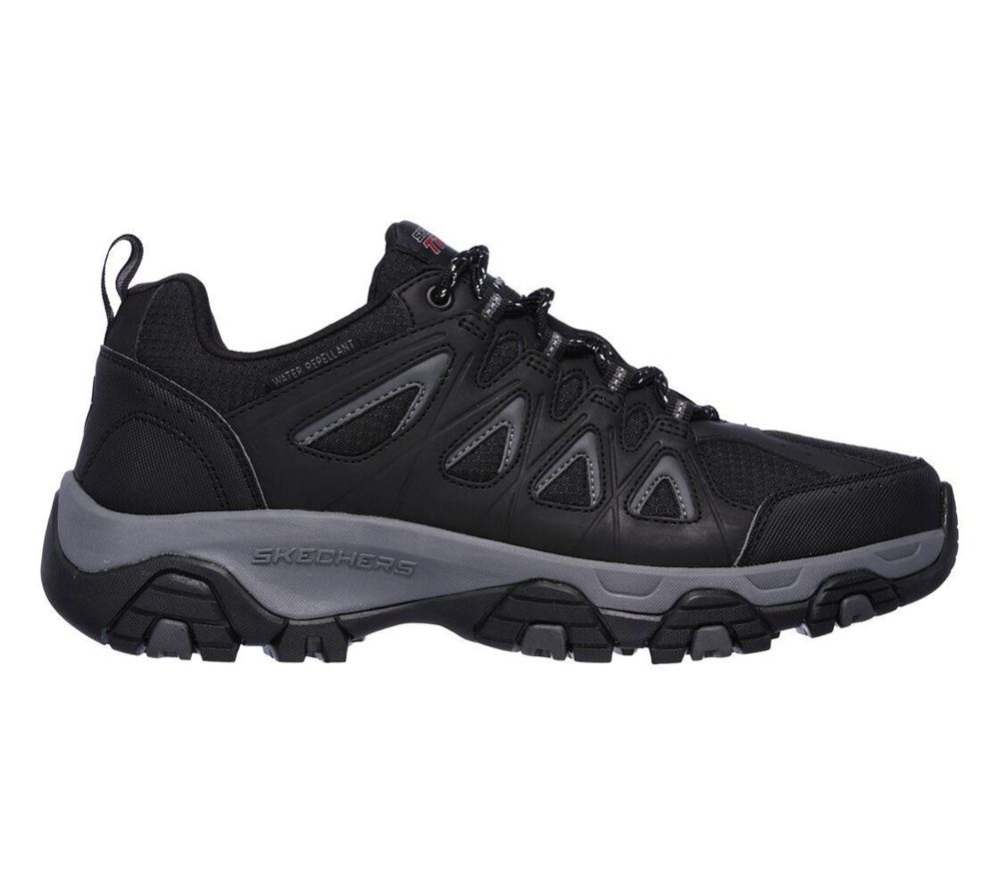 Skechers Terrabite Men's Hiking Shoes Black Grey | NHUO13804