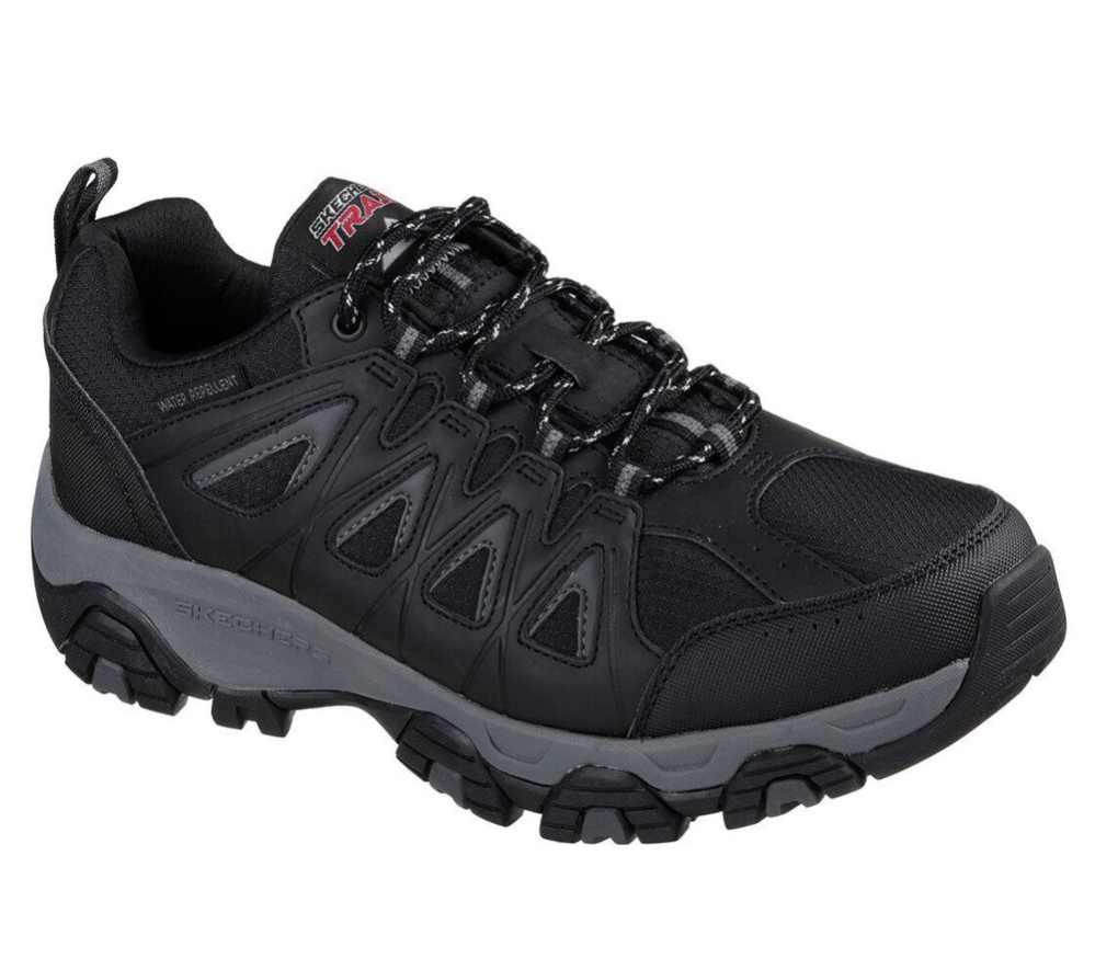 Skechers Terrabite Men\'s Hiking Shoes Black Grey | NHUO13804