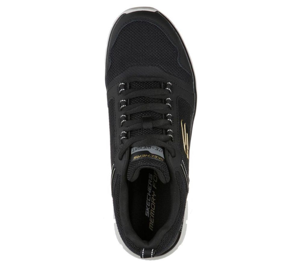 Skechers Track - Knockhill Men's Training Shoes Black Gold | ZWKH52360