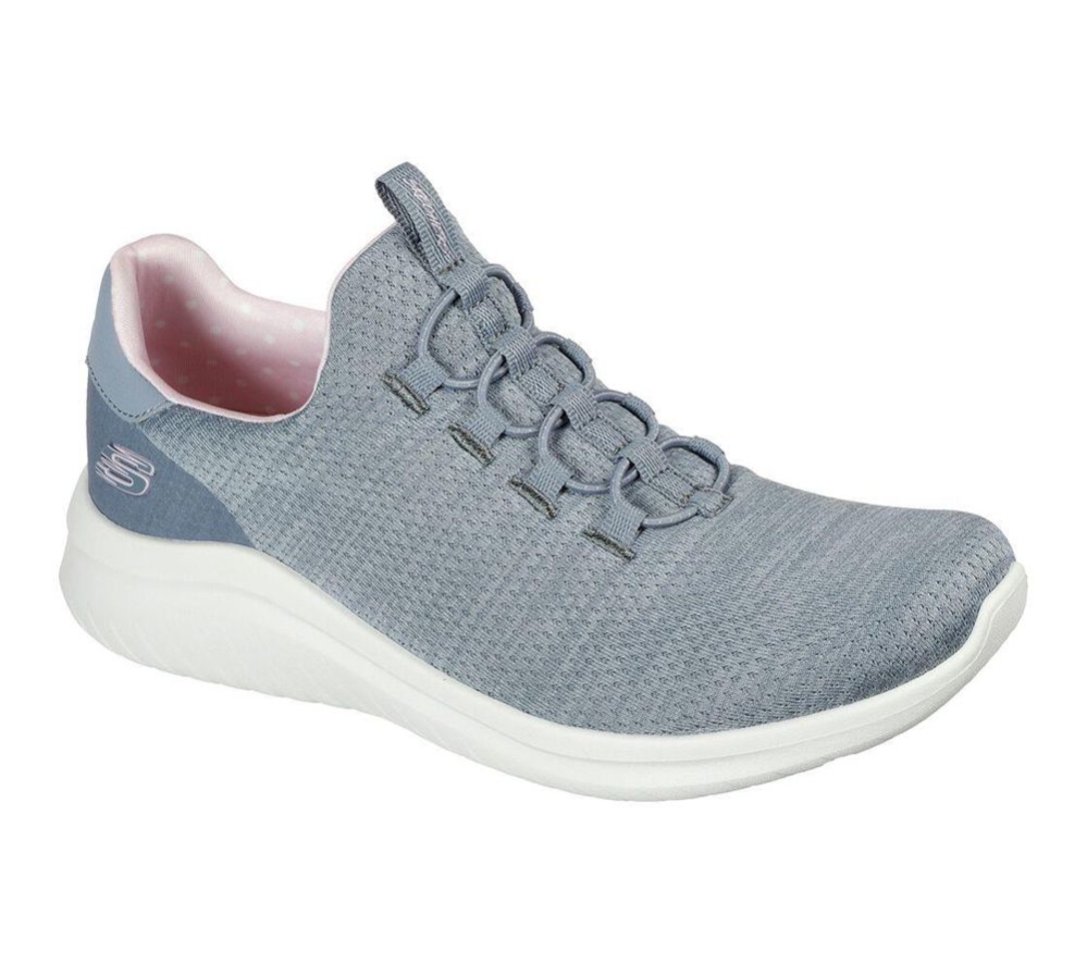 Skechers Ultra Flex 2.0 - Delightful Spot Women\'s Trainers Grey Pink | SAPM52670