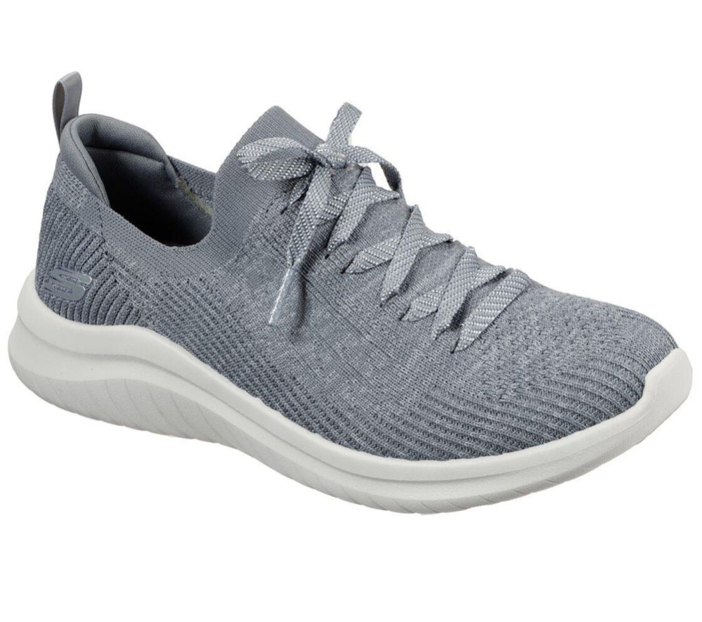 Skechers Ultra Flex 2.0 - Flash Illusion Women\'s Trainers Grey | KLEV91603