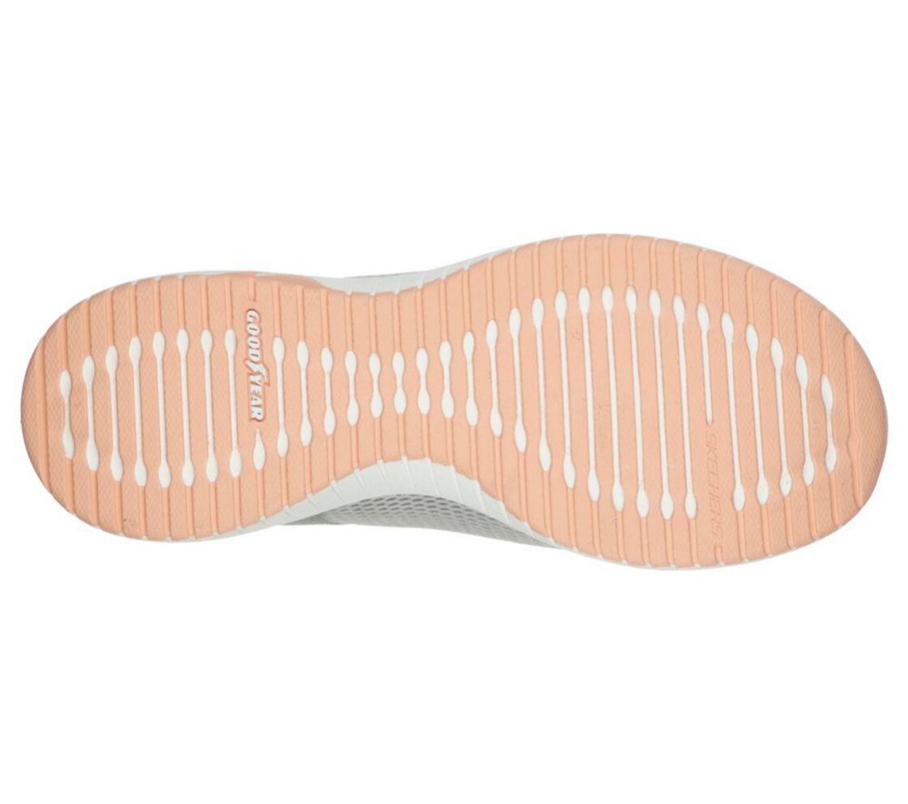 Skechers Ultra Flex Prime - Step Out Women's Walking Shoes Grey Pink | YPDM34107