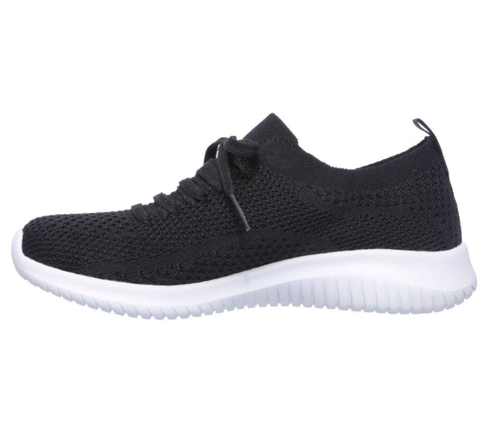 Skechers Ultra Flex - Statements Women's Trainers Black White | YPVU15837