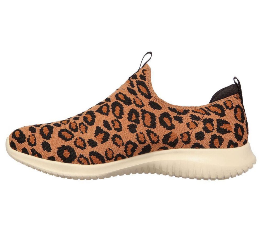 Skechers Ultra Flex - Wild Expedition Women's Trainers Leopard | KRIU18276