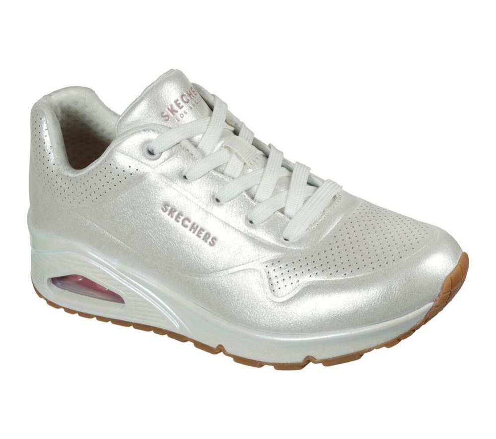 Skechers Uno - Pearl Queen Women\'s Trainers White | SDLU41792