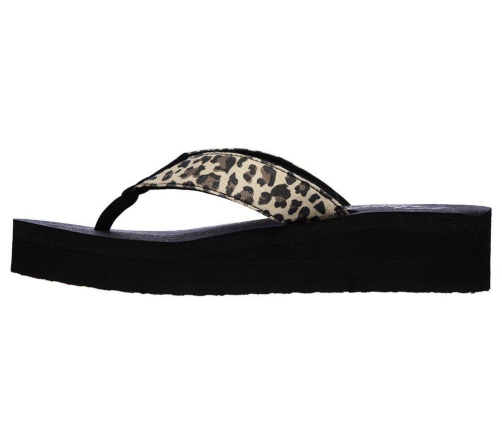 Skechers Vinyasa - Tiger Shark Women's Flip Flops Leopard | JGXK79310